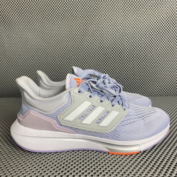 Adidas Shoes - Adidas Bounce Sneakers Womens Size 7 Lilac Gray Logo Low Top Lace Up